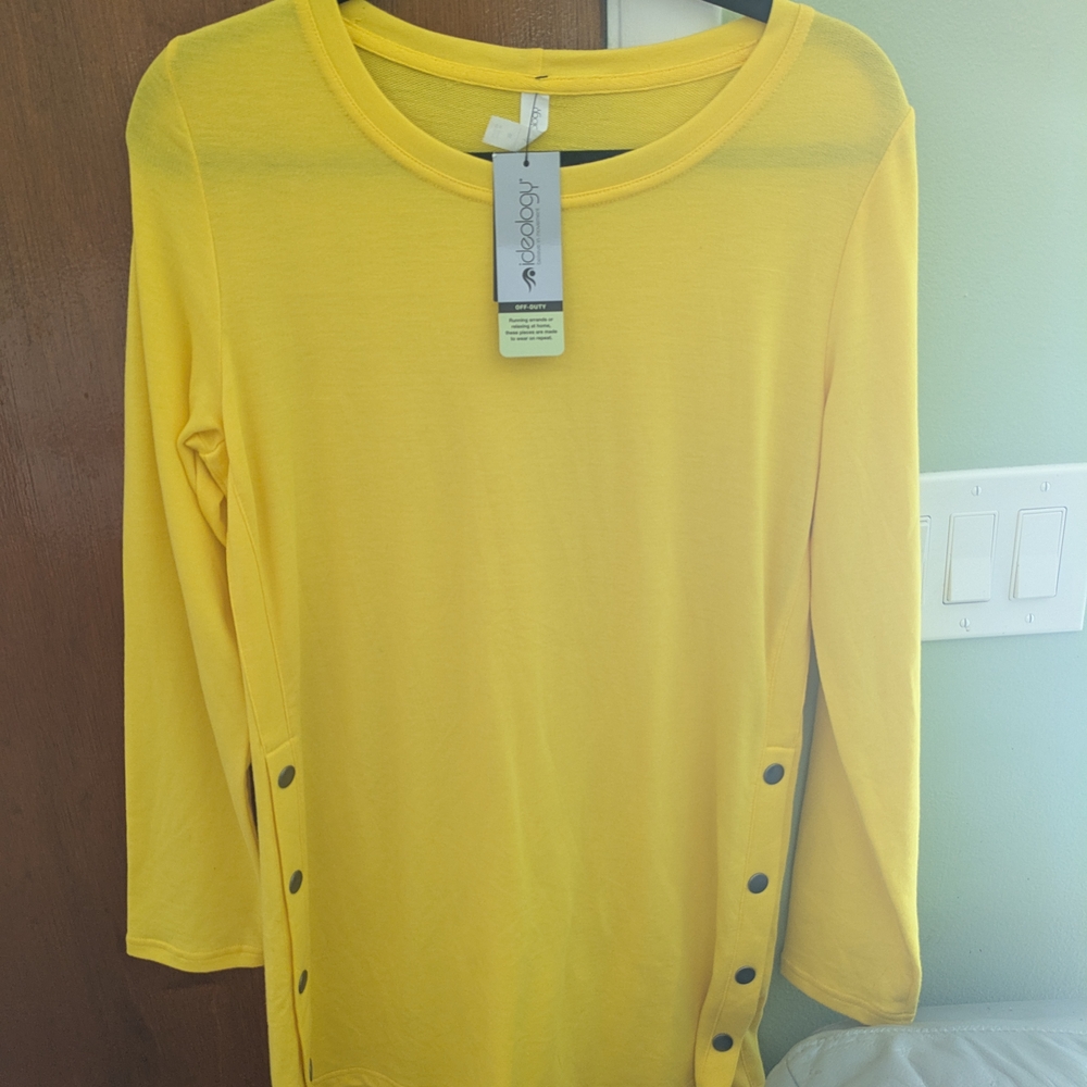 Women's Vibrant Yellow Tunic Top